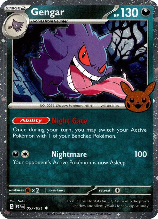Gengar 057/091 (Cosmos Holo) - Trick or Trade BOOster Bundle 2024