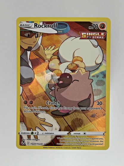 Pokémon Rockruff TG07/TG30 - Silver Tempest - Trainer Gallery - NM
