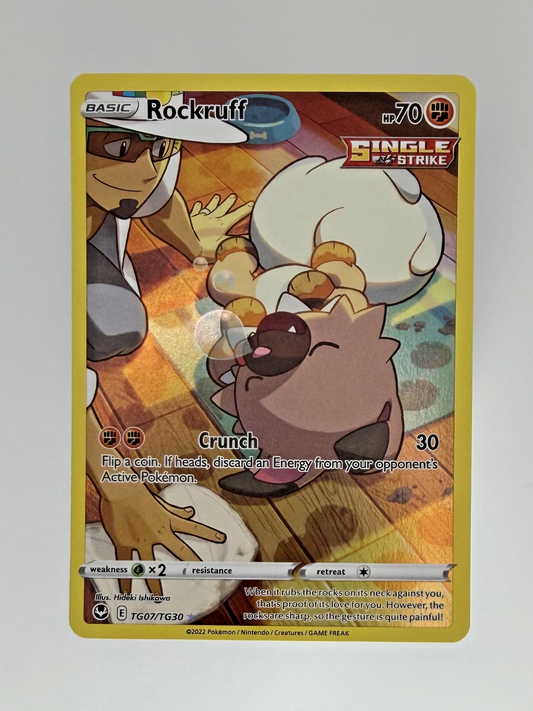 Pokémon Rockruff TG07/TG30 - Silver Tempest - Trainer Gallery - NM