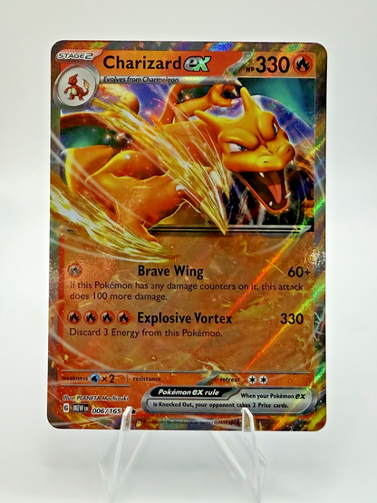 Pokémon Charizard ex 006/165 - SV Scarlet & Violet: 151 - NM