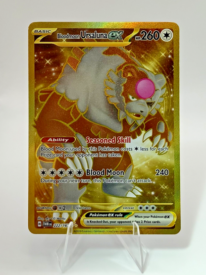 Pokémon Bloodmoon Ursaluna ex 222/167 - Twilight Masquerade - NM