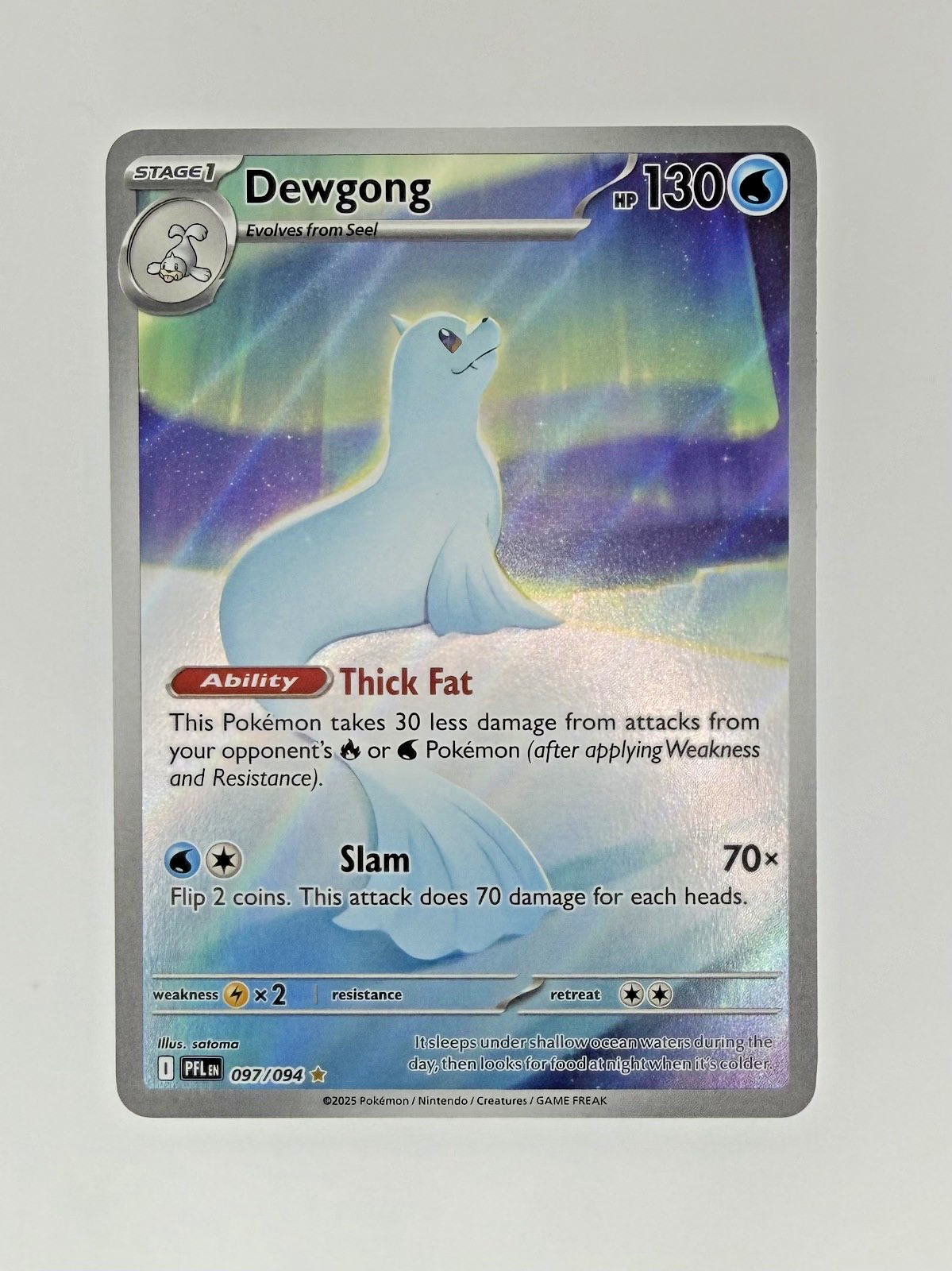 Pokémon Dewgong 097/094 - Phantasmal Flames - NM