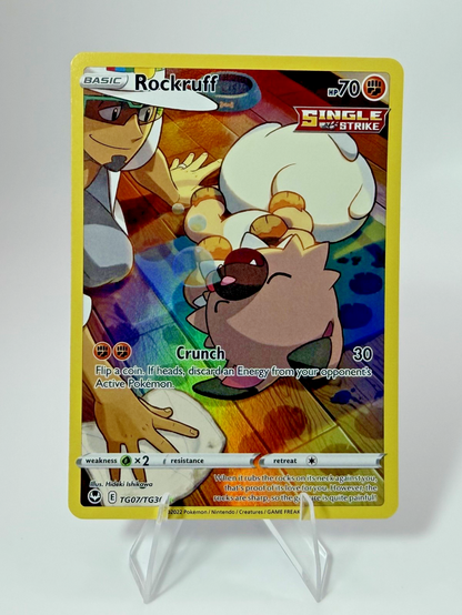 Pokémon Rockruff TG07/TG30 - Silver Tempest - Trainer Gallery - NM