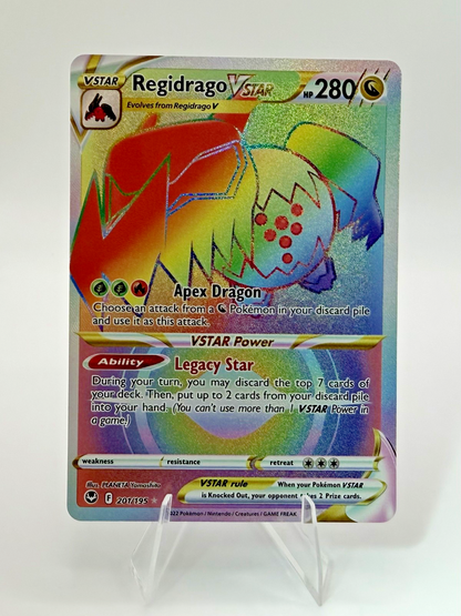 Pokémon Regidrago VSTAR (Secret) 201/195 - Silver Tempest - NM