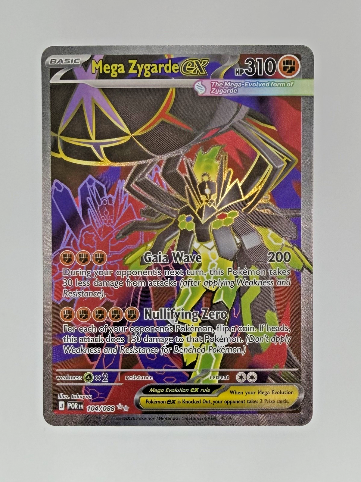 Pokémon Mega Zygarde ex 104/088 - Perfect Order - NM