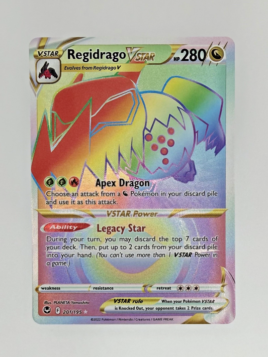 Pokémon Regidrago VSTAR (Secret) 201/195 - Silver Tempest - NM