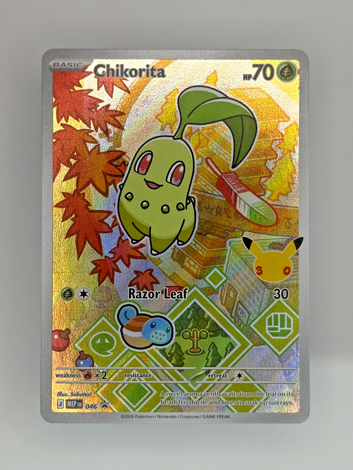 Pokémon Chikorita 046 - Mega Evolution Promo - NM
