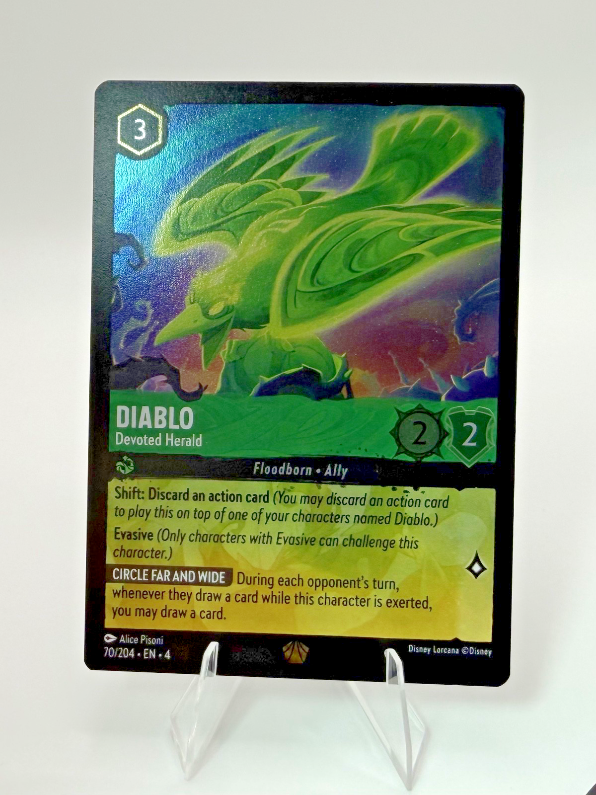 Lorcana Diablo- Devoted Herald 70/204 - Ursula’s Return - NM