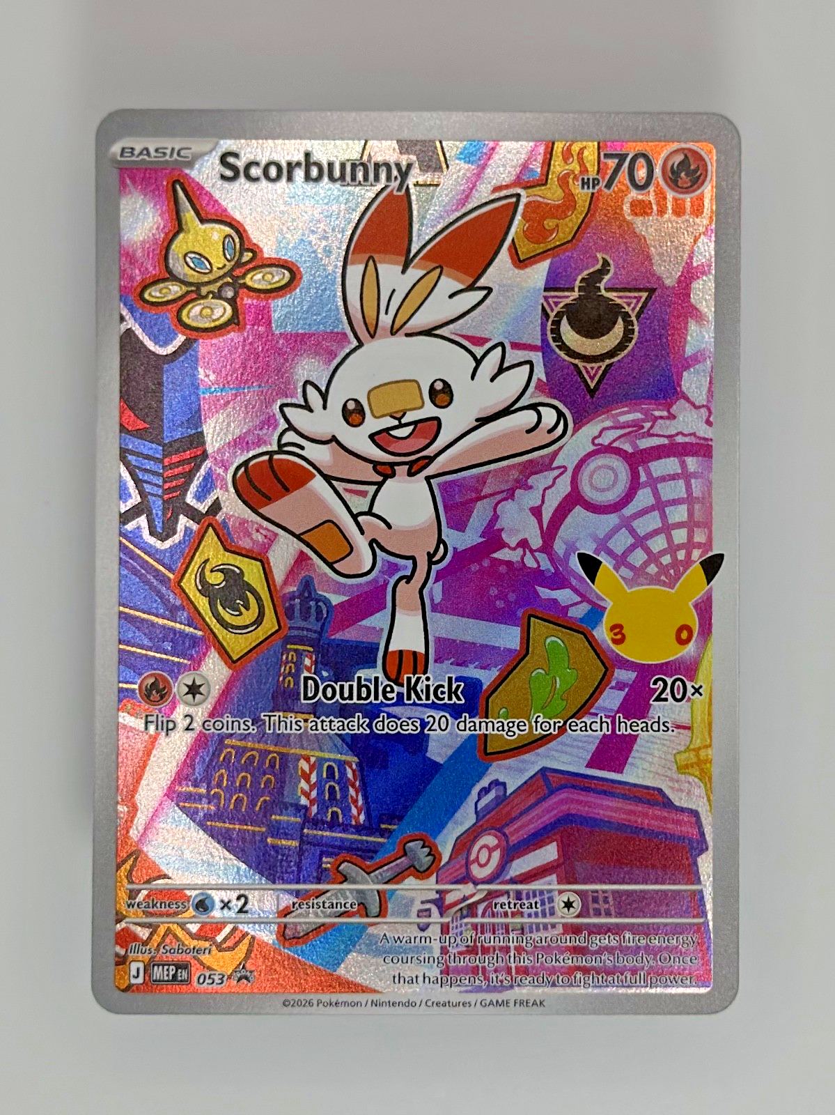 Pokémon Scorbunny 053 - Mega Evolution Promo - NM