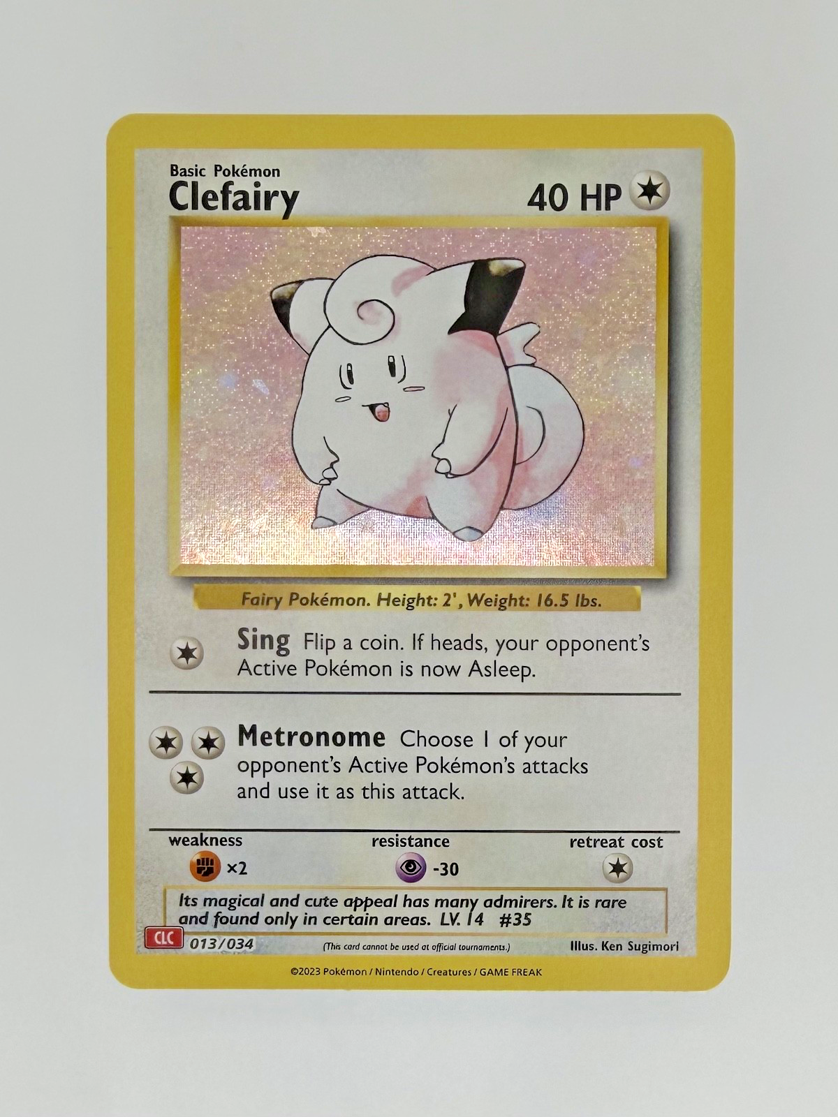 Pokémon Clefairy 013/034 - Classic Collection - NM