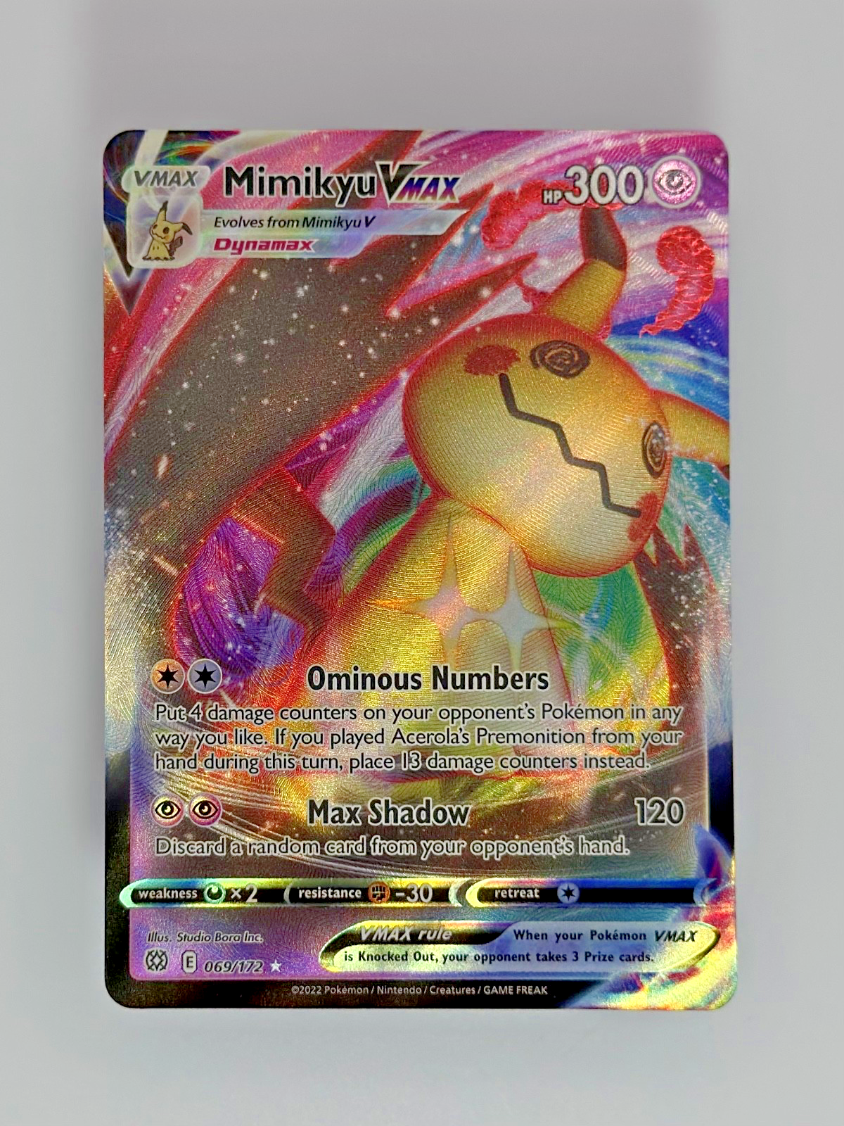 Pokémon  Mimikyu VMAX  069/172 - Brilliant Stars - NM