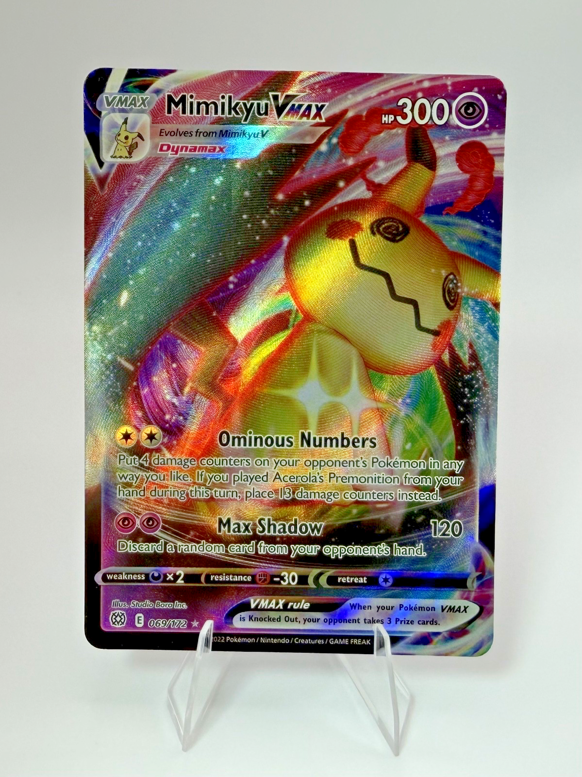 Pokémon  Mimikyu VMAX  069/172 - Brilliant Stars - NM