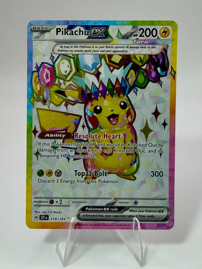 Pikachu ex 219/191 - SV08: Surging Sparks