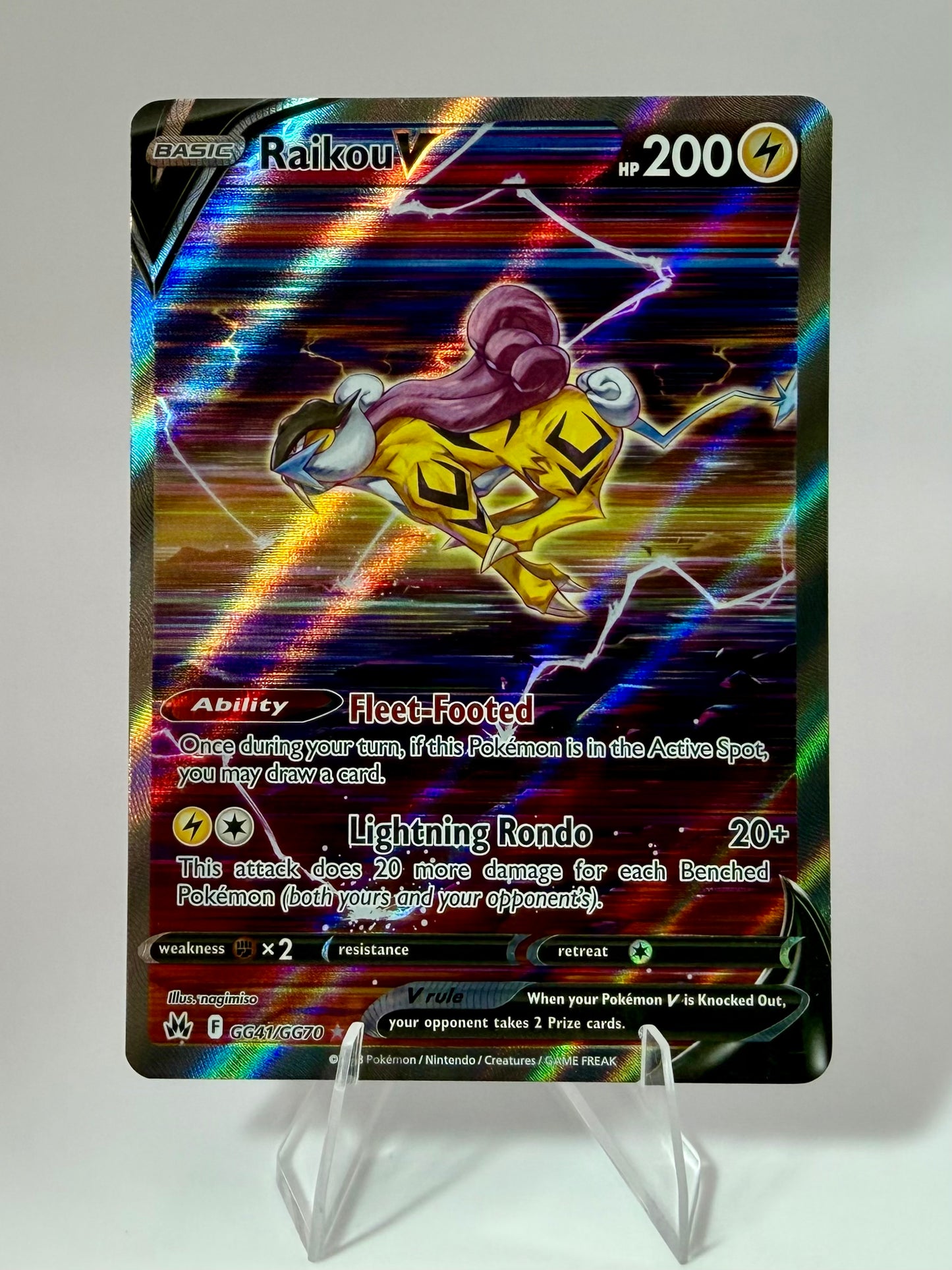 Raikou V GG41/GG70 - SWSH: Crown Zenith: Galarian Gallery