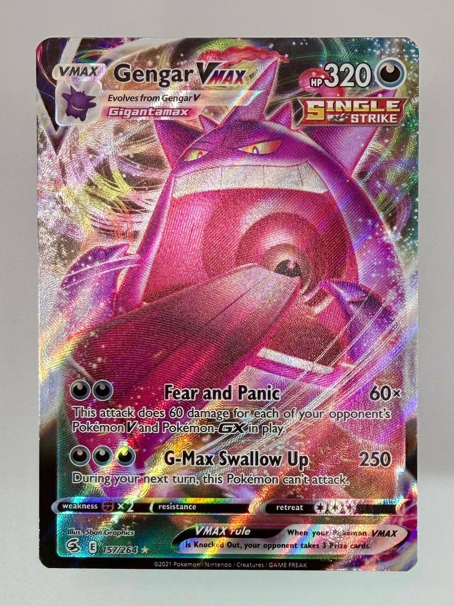 Gengar VMAX 157/264 - SWSH08: Fusion Strike