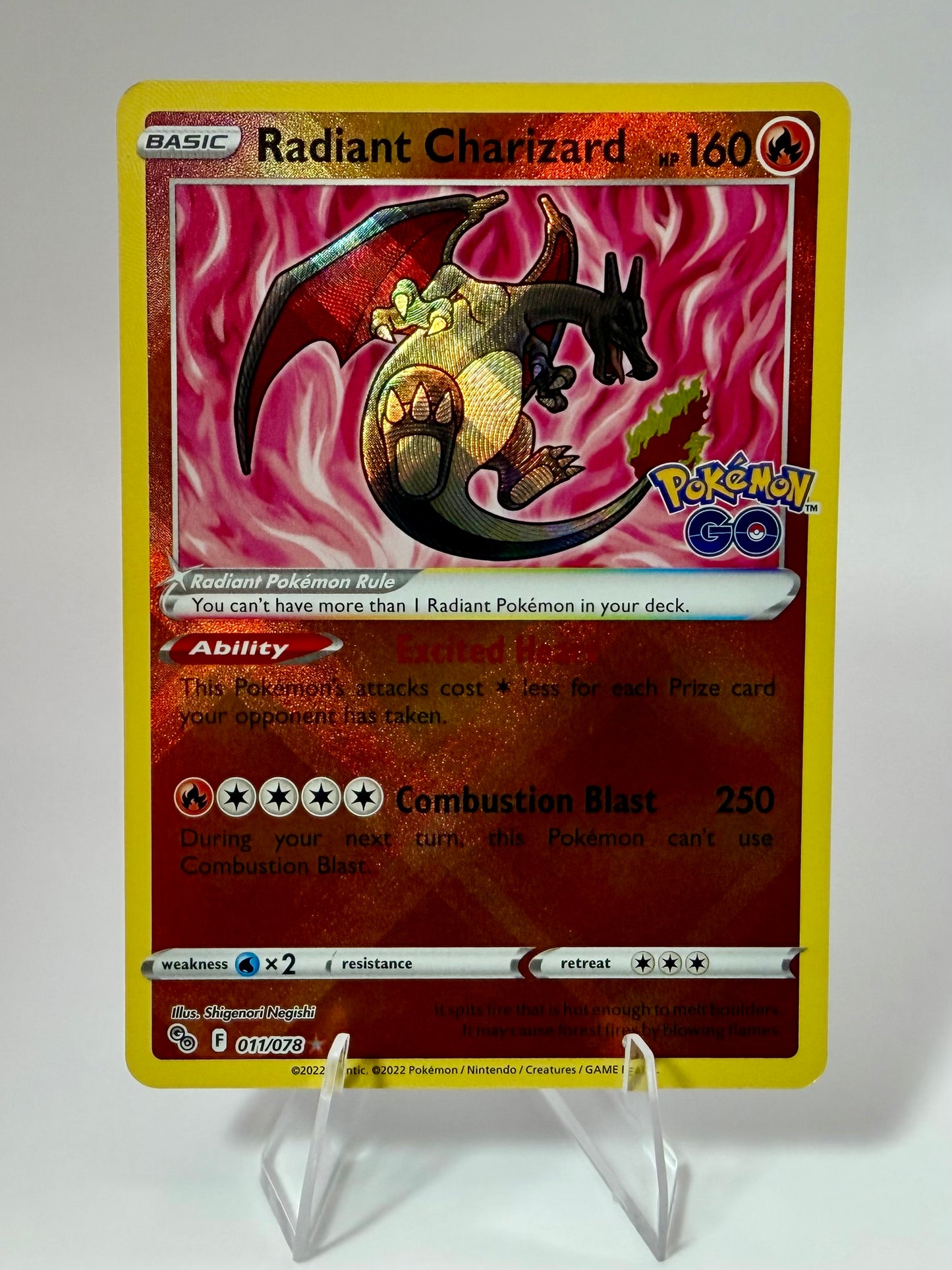 Radiant Charizard 011/078 - Pokemon GO
