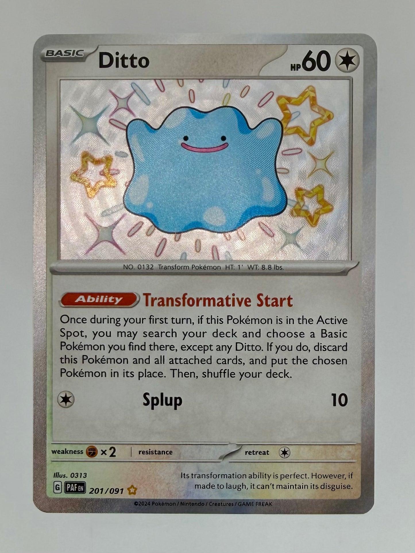 Ditto 201/091 - SV: Paldean Fates