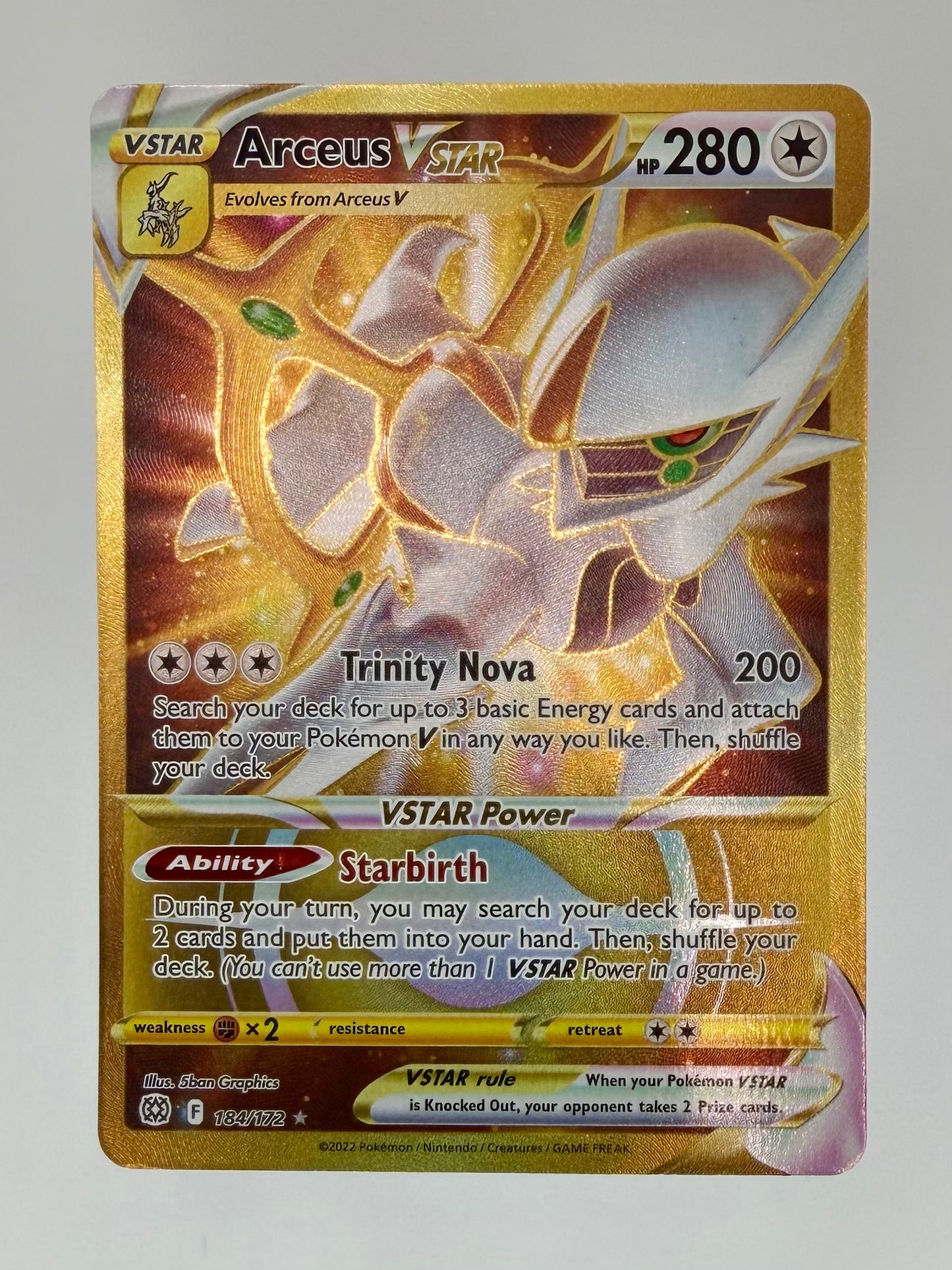 Arceus VSTAR (Secret) 184/172 - SWSH09: Brilliant Stars
