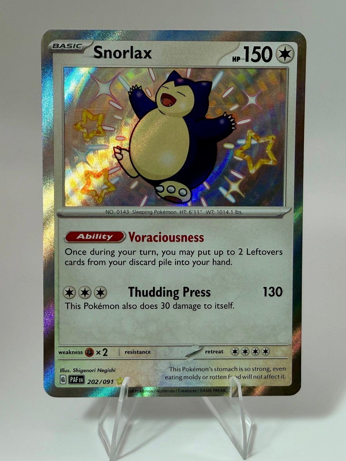 Snorlax 202/091 - SV: Paldean Fates